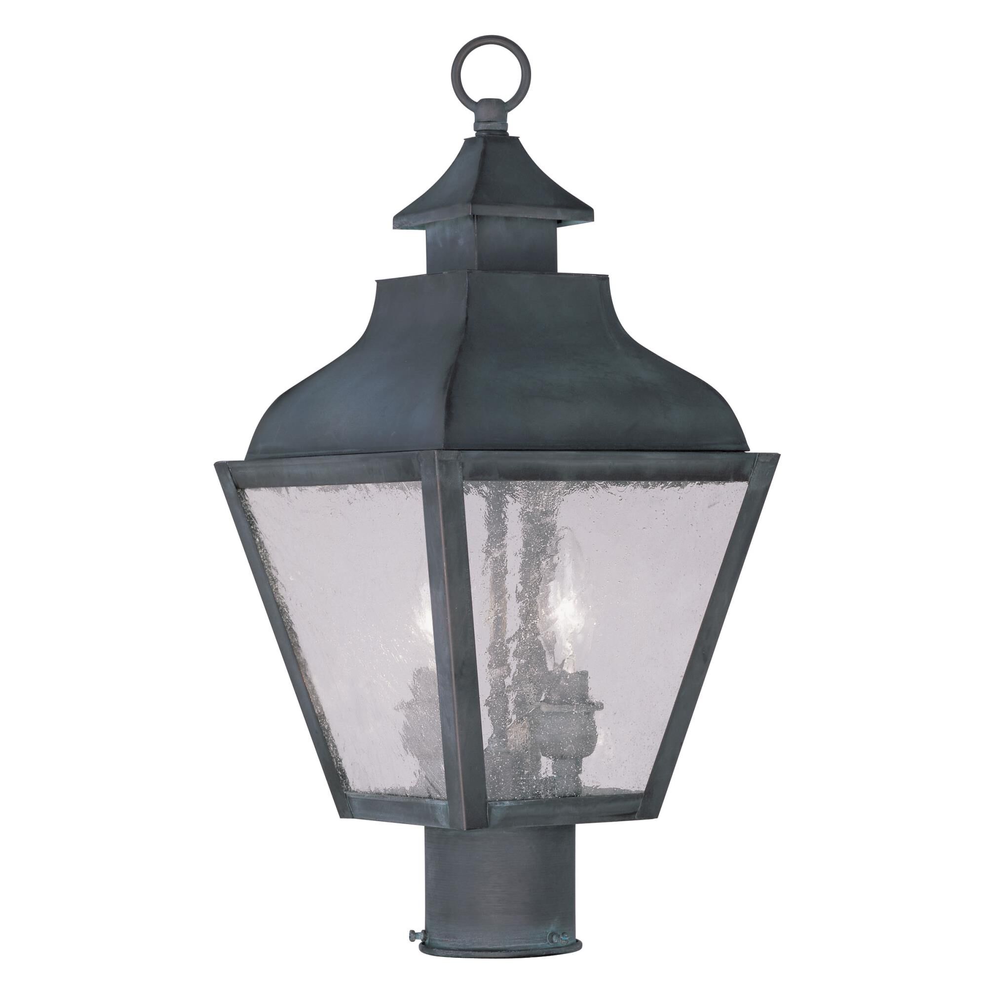 Vernon 19 Inch Tall 2 Light Outdoor Post Lamp by Livex Lighting